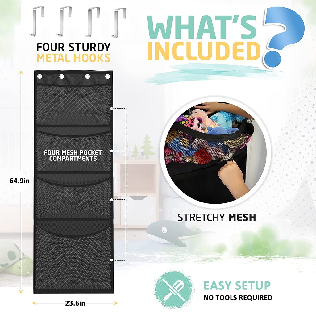 PATPAT Large Capacity Door Hanging Toy Organizer for Kids Room Keep Toys Organized and Easily Accessible Visual Storage Grids and Sturdy Design Perfect for Babies, Toddlers, and Kids 165*60cm PATPAT Large Capacity Door Hanging Toy Organizer for Kids Room Keep Toys Organized and Easily Accessible Visual Storage Grids and Sturdy Design Perfect for Babies, Toddlers, and Kids 165*60cm